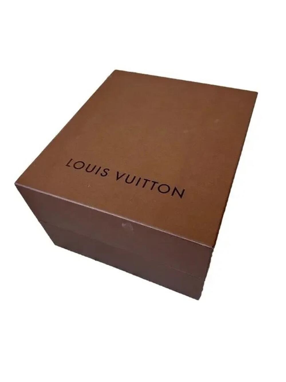 Louis Vuitton Large Empty Box 13" x 10.5" x 7" Tissue and Leather Ribbon